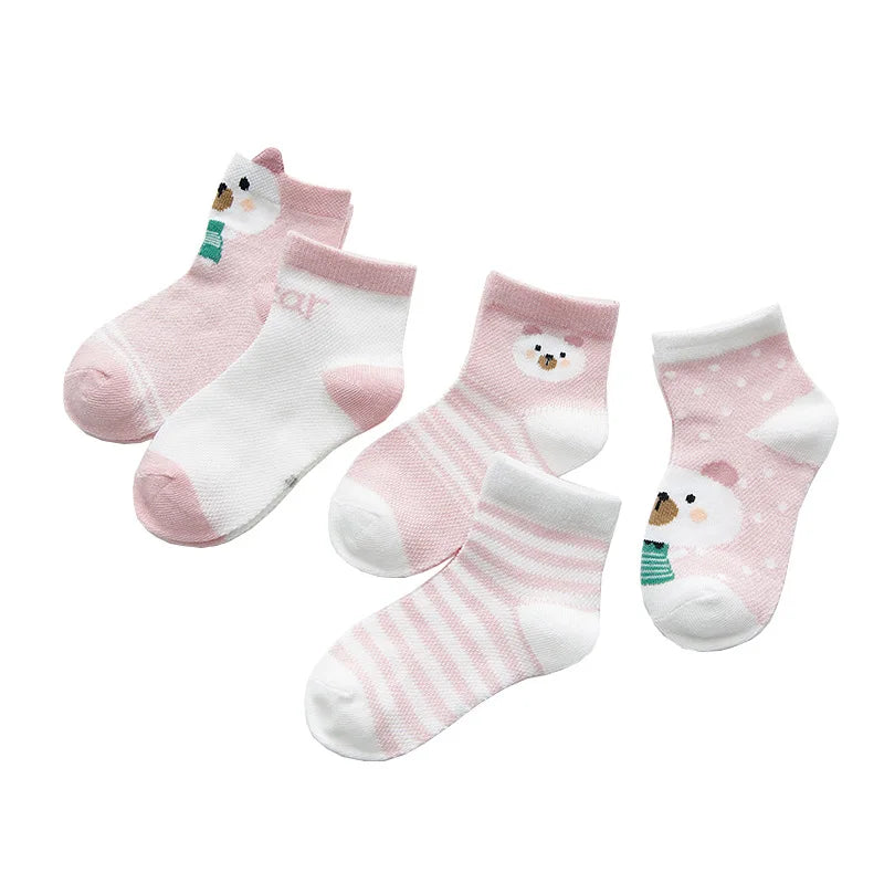 5Pairs/lot 0-2Y Infant Baby Socks Baby