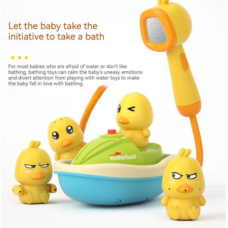 Cute Duck Electric Water Spray Bathroom Bathing Toys