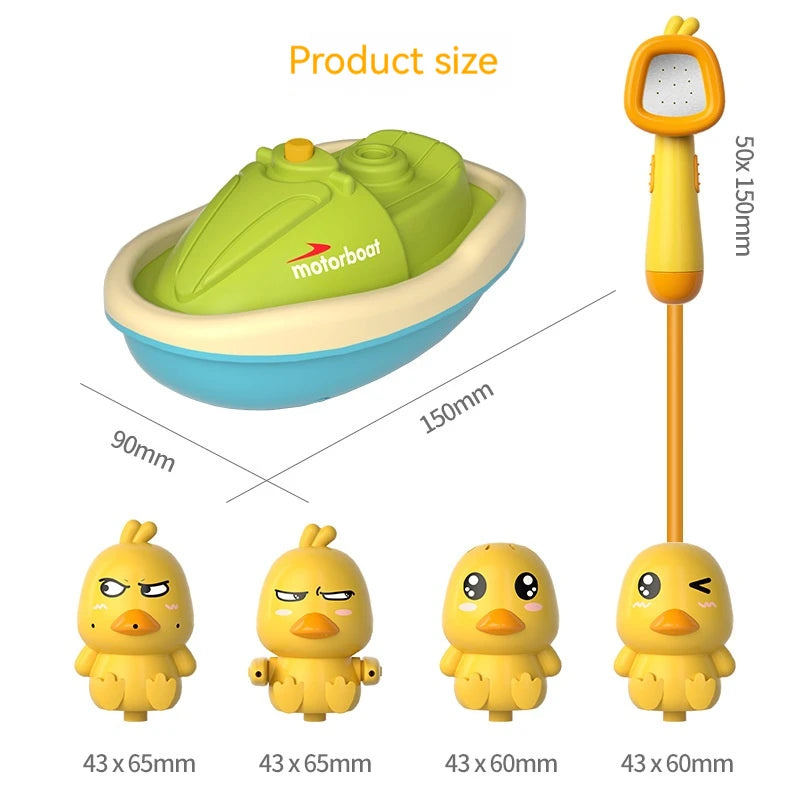 Cute Duck Electric Water Spray Bathroom Bathing Toys