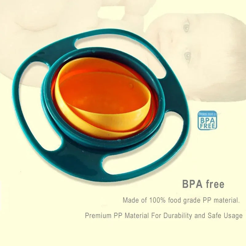 Baby Training  360° Rotate Spill-Proof Feeding Dish