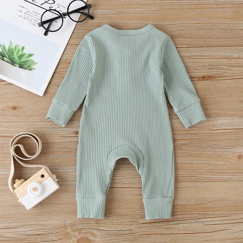 Autumn Newborn Infant Baby Boys Girls Romper