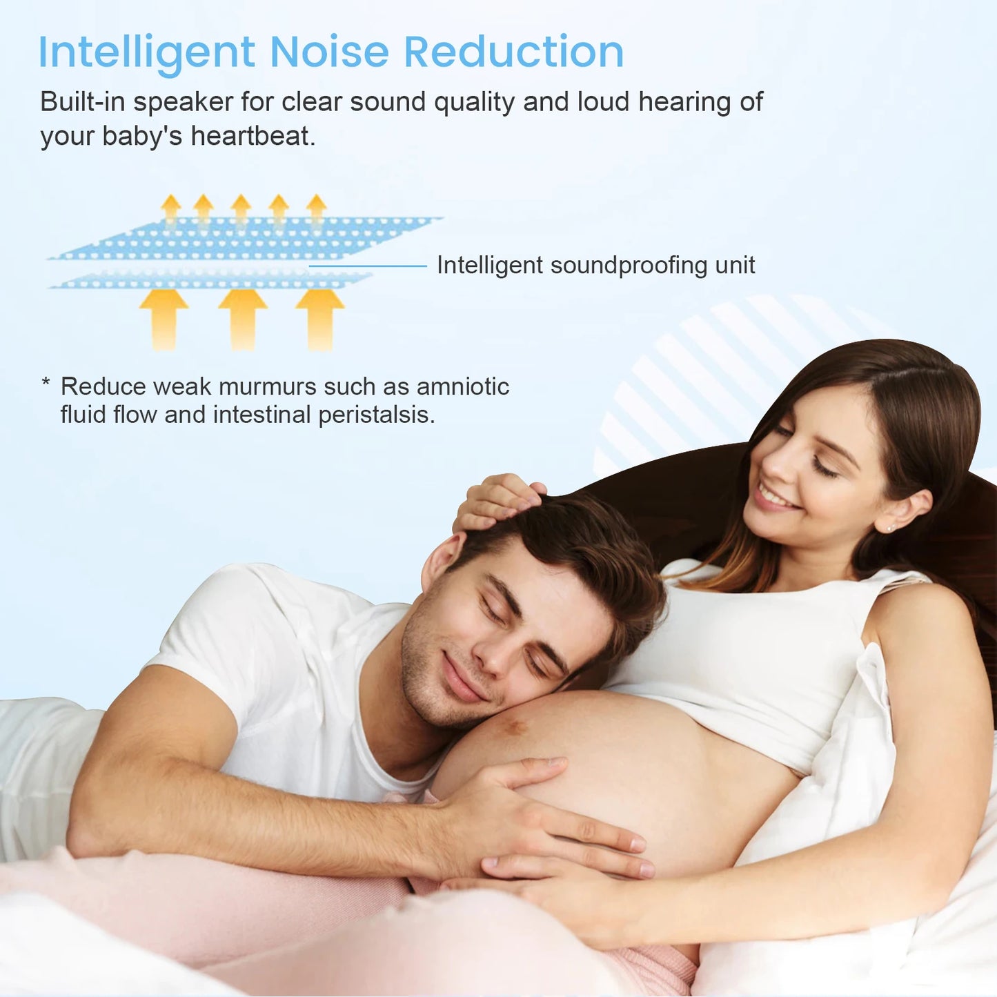 3MHz Ultrasound Baby Heart Rate Detector Pregnant