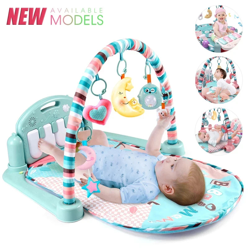 Baby Fitness Stand Music Play Toys Newborn Piano 0-36 Months