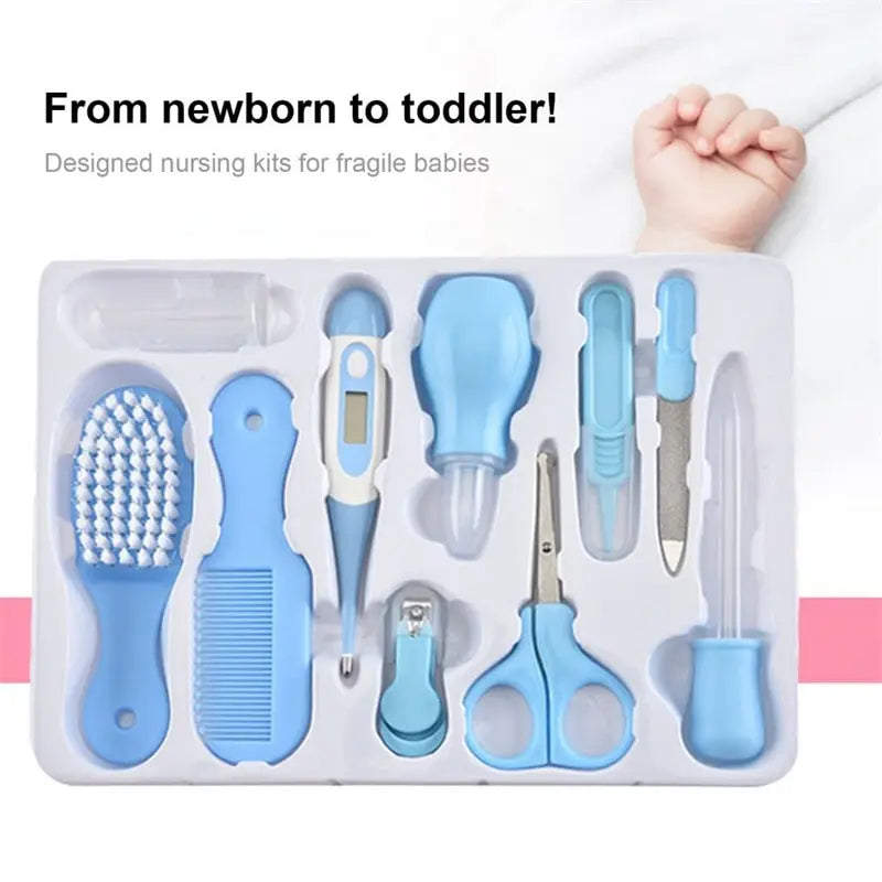 10-in-1 Baby Health & Grooming Essentials Kit