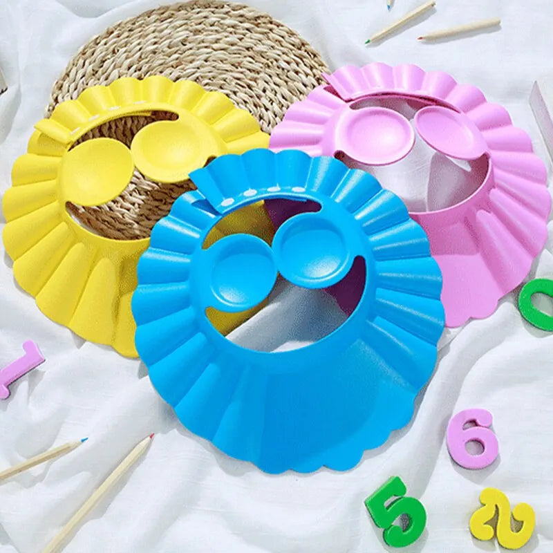 2PCS Adjustable Waterproof Baby Shower Caps