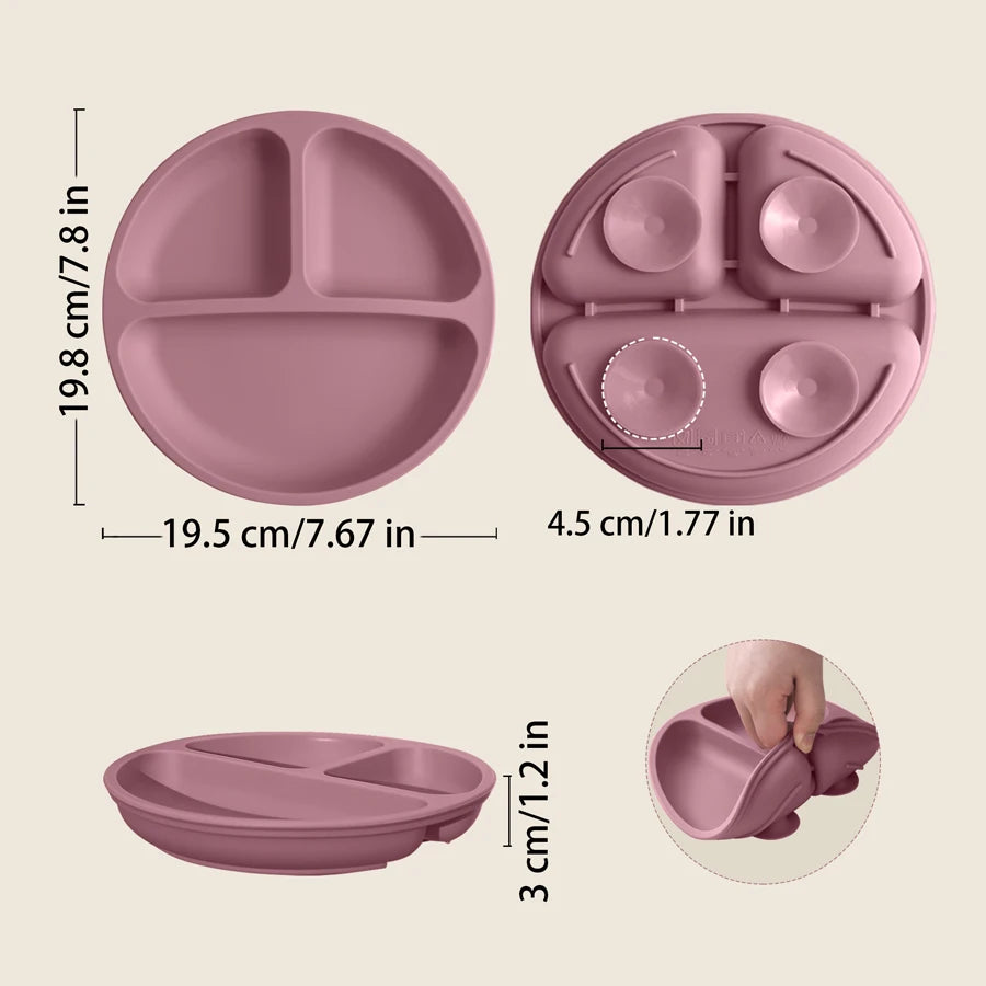 1PCS Silicone Suction Baby Plate – BPA Free