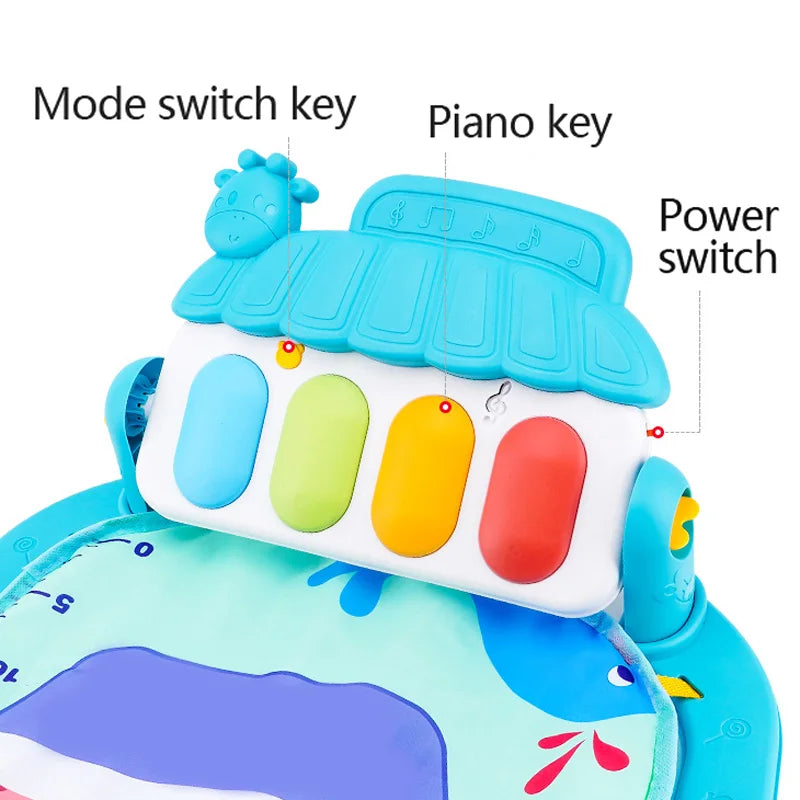 Baby Fitness Stand Music Play Toys Newborn Piano 0-36 Months