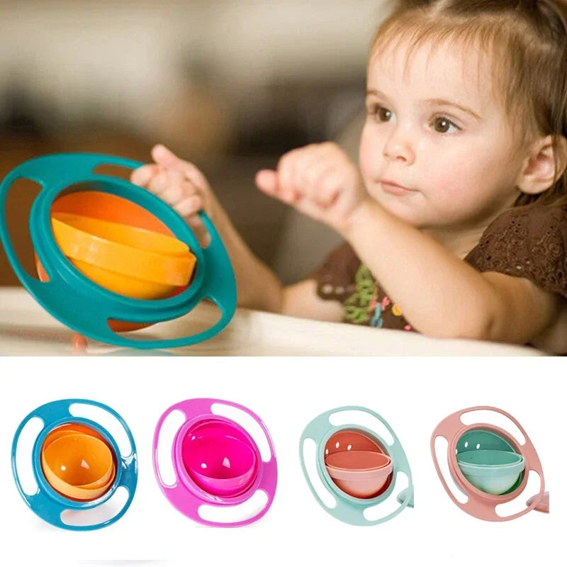 Baby Training  360° Rotate Spill-Proof Feeding Dish