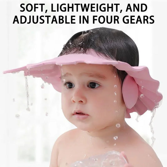 2PCS Adjustable Waterproof Baby Shower Caps