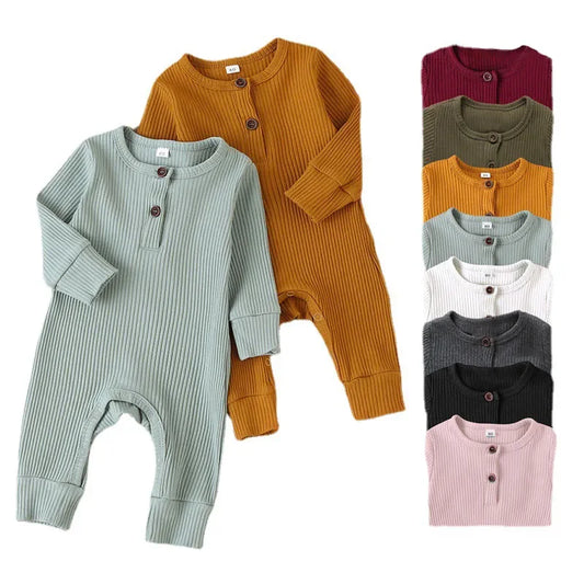 Autumn Newborn Infant Baby Boys Girls Romper