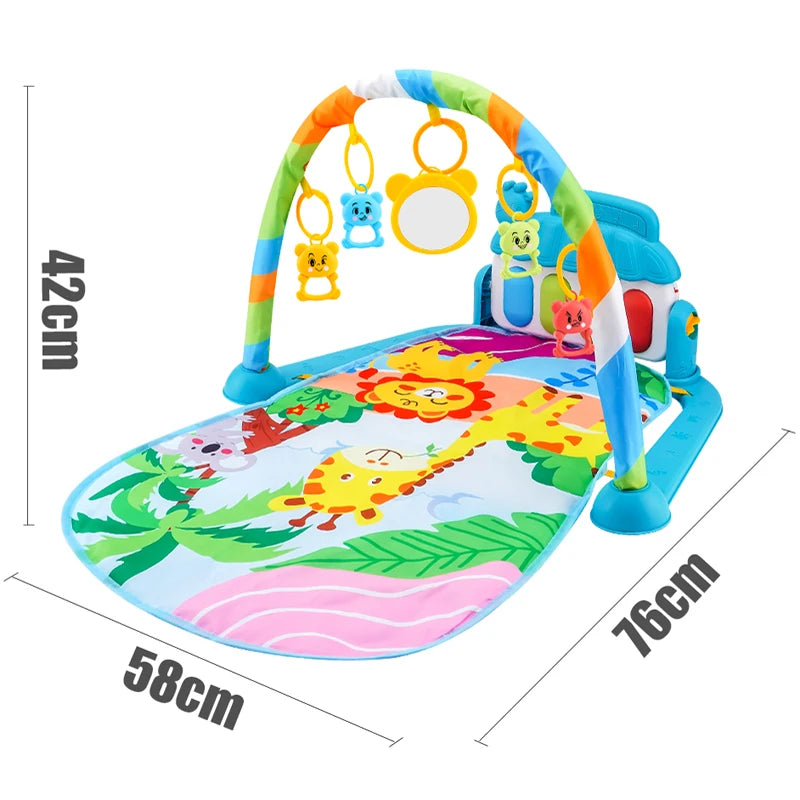 Baby Fitness Stand Music Play Toys Newborn Piano 0-36 Months