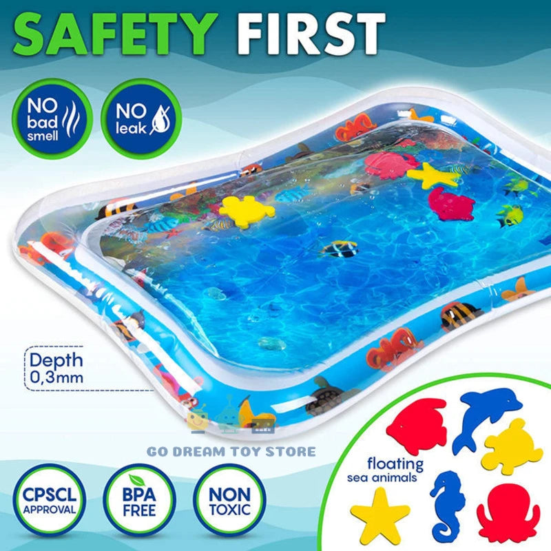 Baby Water Mat Inflatable Cushion Educational Toy